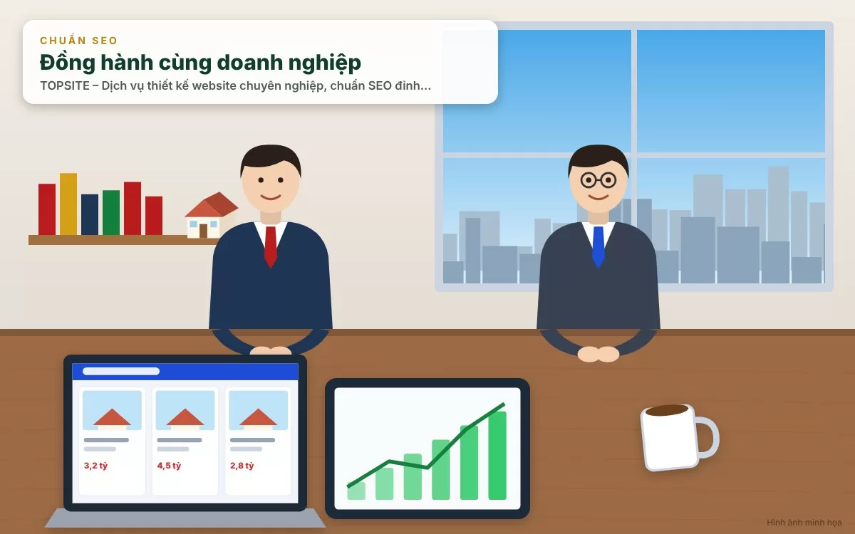 TOPSITE cung cấp dịch vụ thiết kế website chuyên nghiệp và chuẩn SEO cho doanh nghiệp