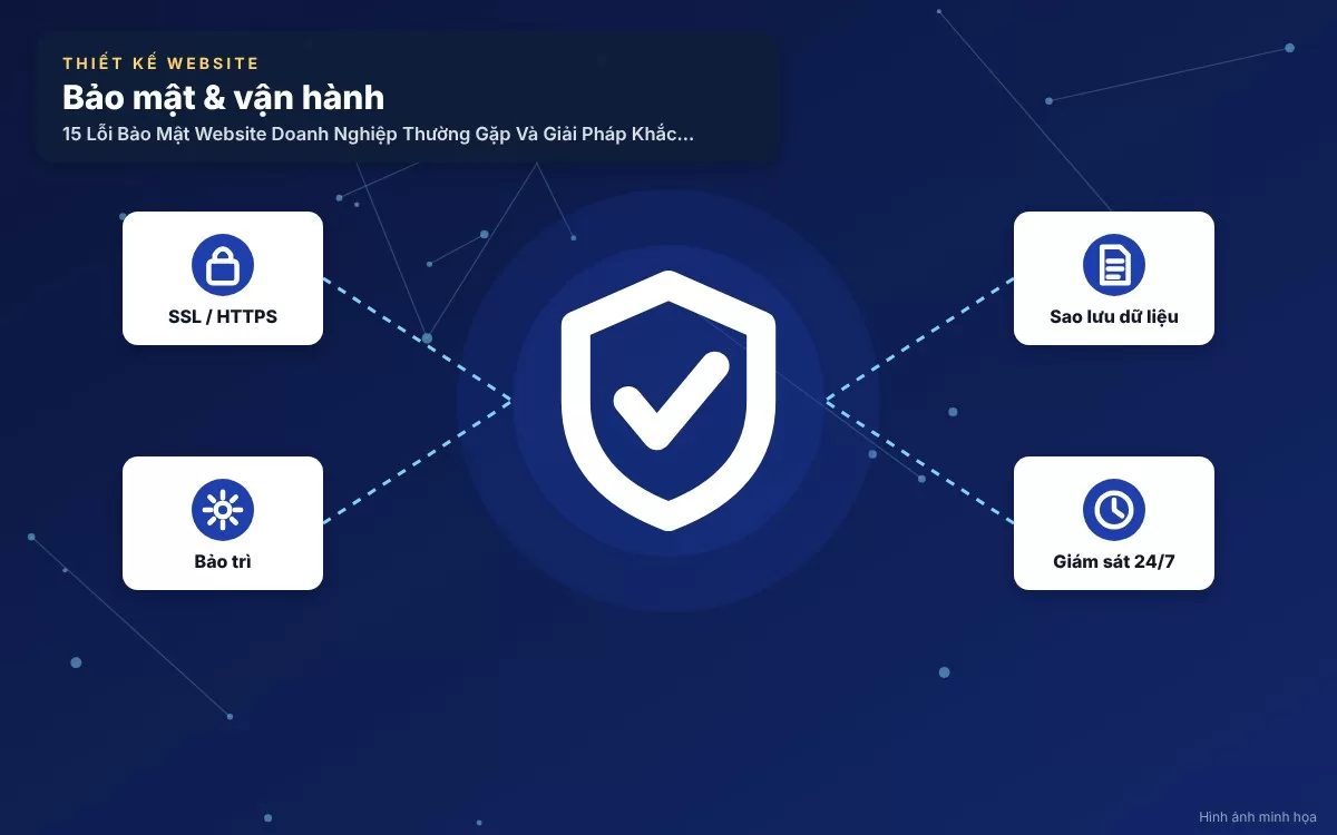 Các lỗi bảo mật về truyền tải mạng và quy trình quản lý vận hành website