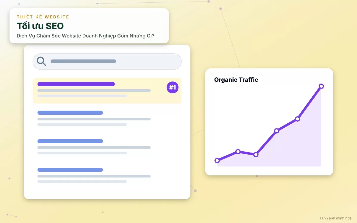 Chuyên viên content đang viết bài chuẩn SEO và thiết kế banner cho website doanh nghiệp
