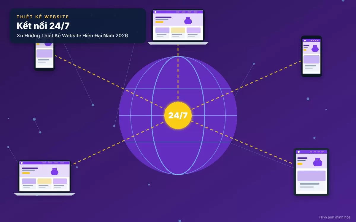 Tổng quan về các xu hướng thiết kế website hiện đại và đột phá nhất năm 2026