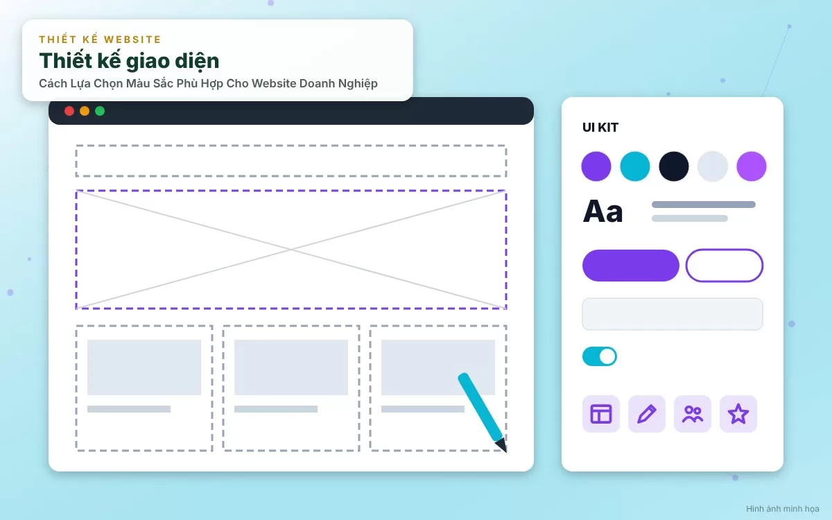 Bảng phân tích ý nghĩa tâm lý của các màu sắc chủ đạo trong thiết kế giao diện website doanh nghiệp