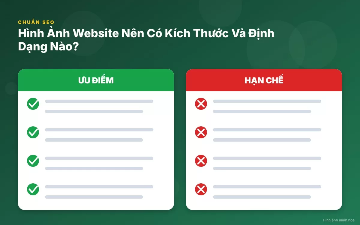 Phân tích ưu nhược điểm của các định dạng hình ảnh JPG, PNG, WebP và SVG trên website