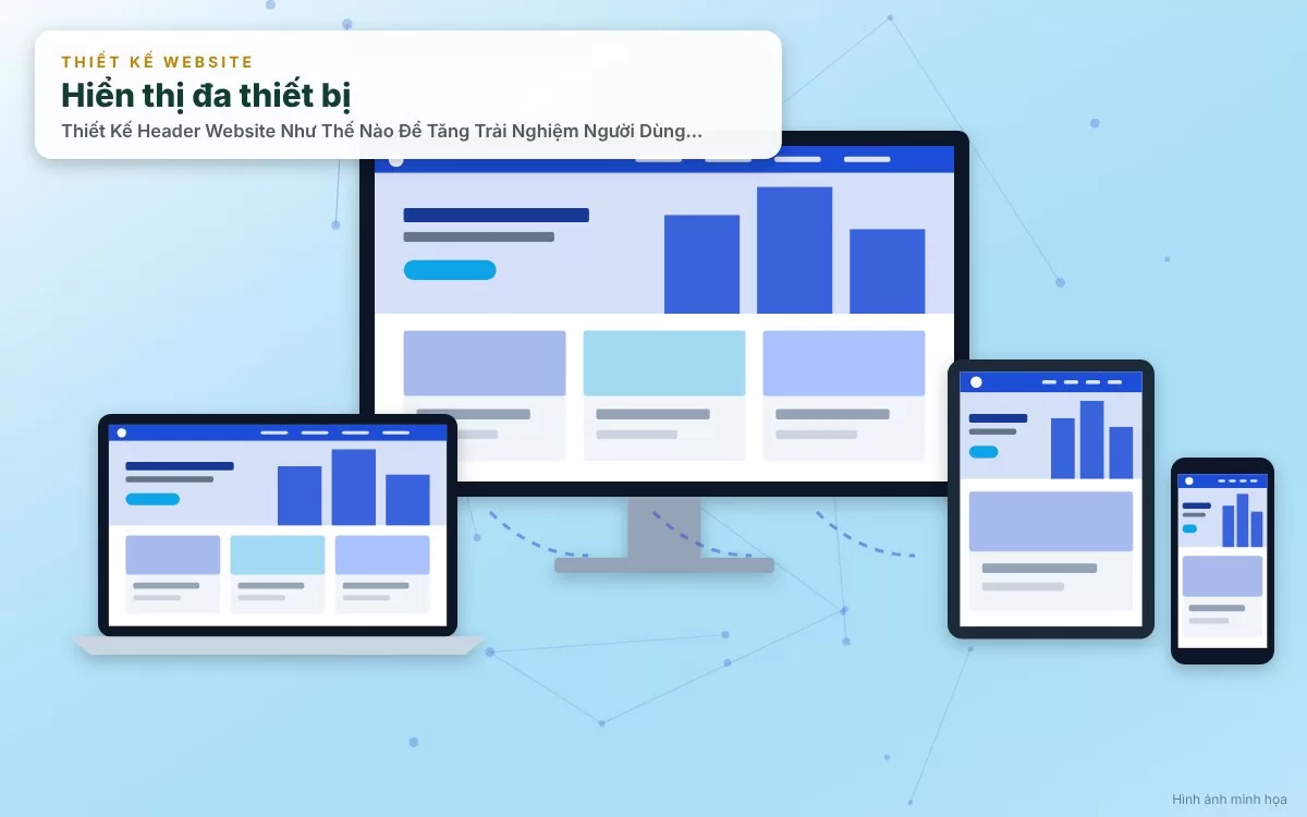 Các nguyên tắc vàng trong thiết kế Header như Sticky Header, gọn gàng và tối ưu di động