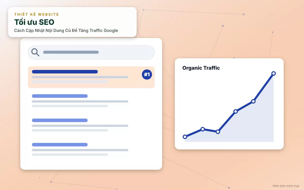 Minh họa giao diện Google Search Console cách lọc các bài viết có tiềm năng bứt phá thứ hạng từ khóa