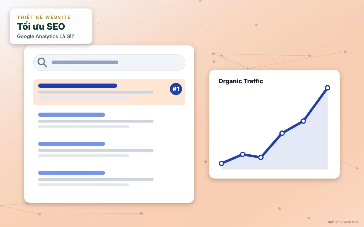 Minh họa biểu đồ thống kê chỉ số Users và New Users trong giao diện báo cáo Google Analytics