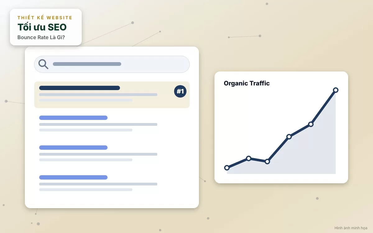 Hình ảnh cảnh báo các sai lầm phổ biến như hoảng loạn vô cớ khi thấy bounce rate blog cao hoặc không phân tách nguồn traffic