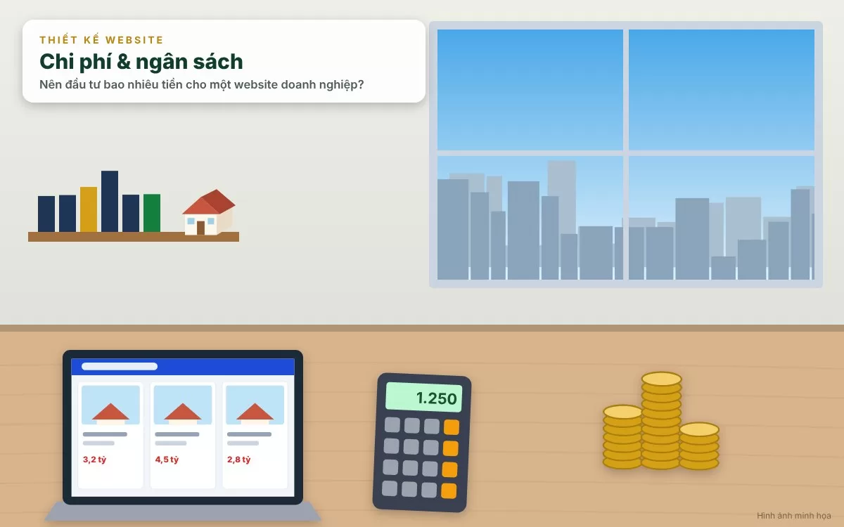Bài toán phân bổ ngân sách đầu tư thiết kế website doanh nghiệp hợp lý và hiệu quả