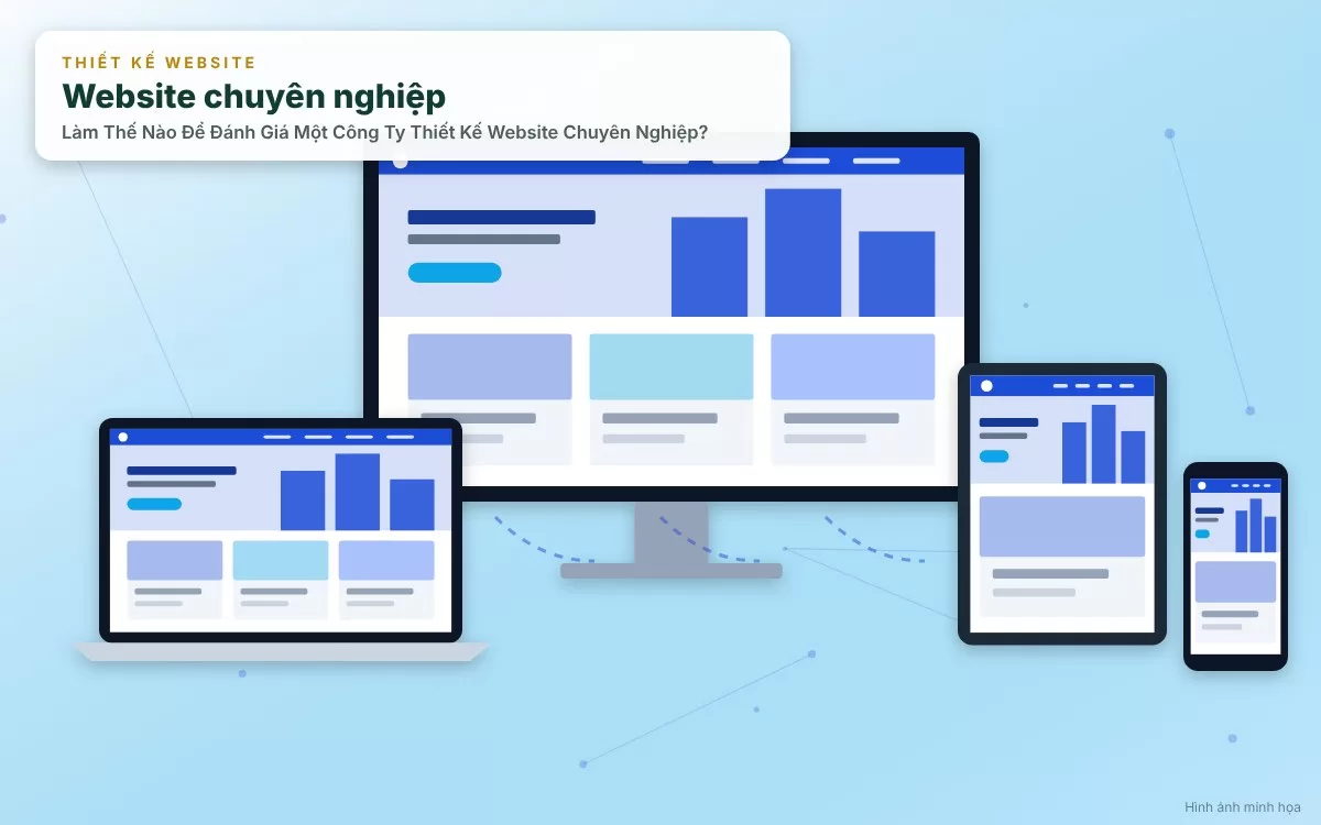 Minh họa hoạt động kiểm tra và phân tích các dự án thực tế trong danh mục Portfolio của agency