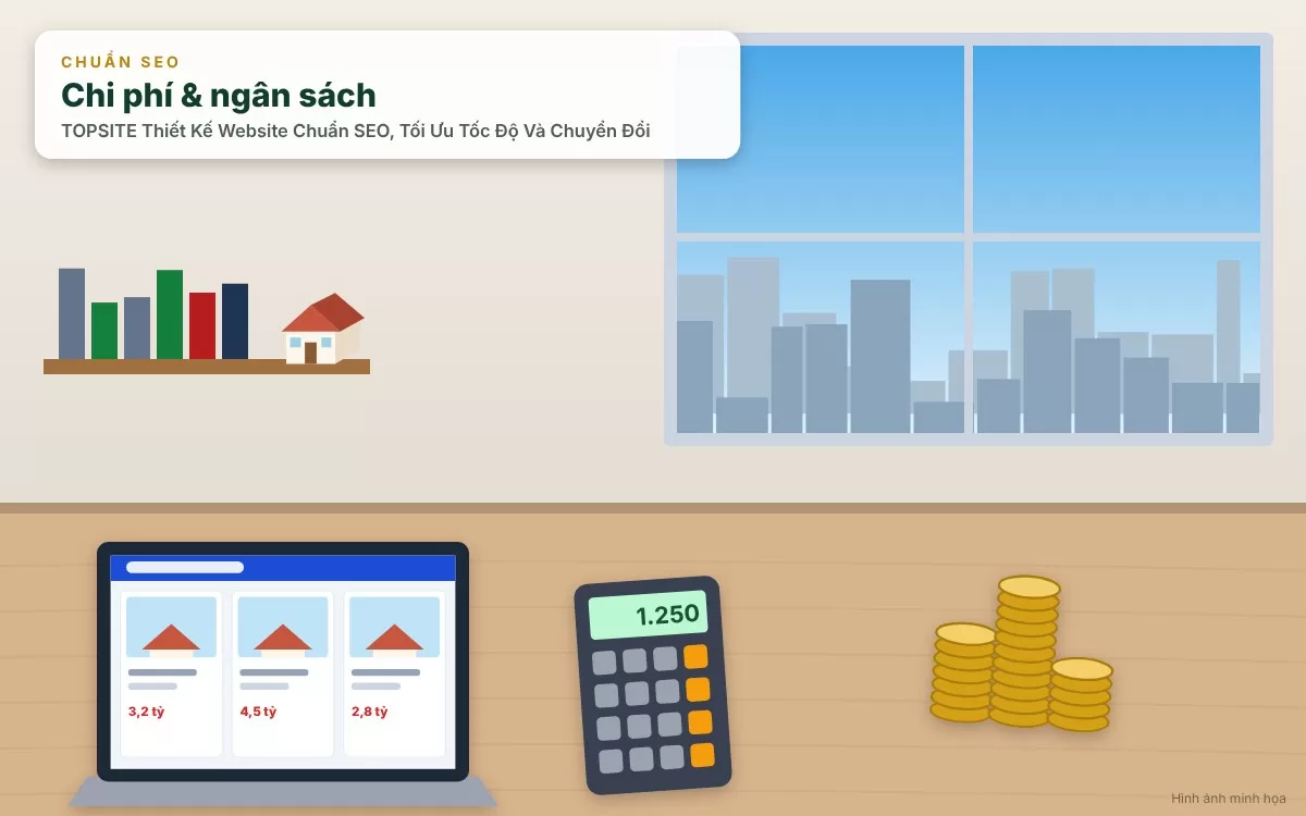 Hình ảnh cảnh báo các sai lầm phổ biến như ham web giá rẻ chất lượng kém hoặc nhồi nhét hiệu ứng rườm rà