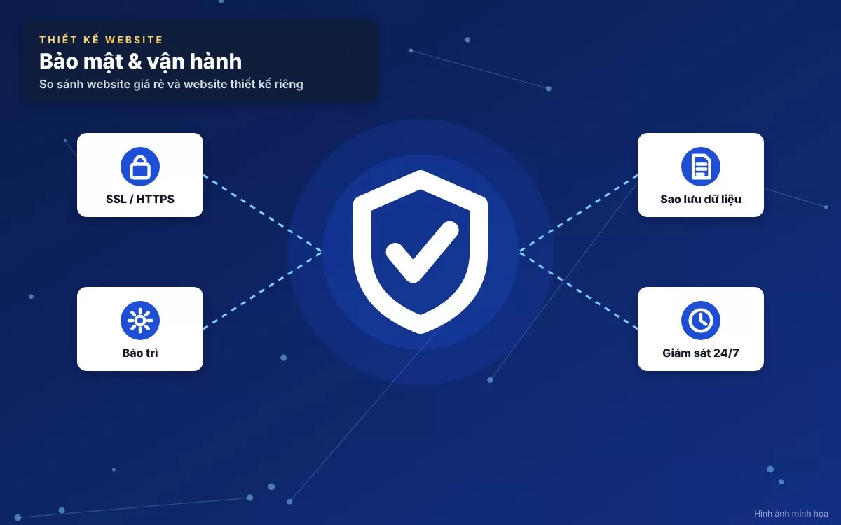 Những hệ lụy nguy hiểm về bảo mật và mất uy tín khi sử dụng website giá rẻ kém chất lượng