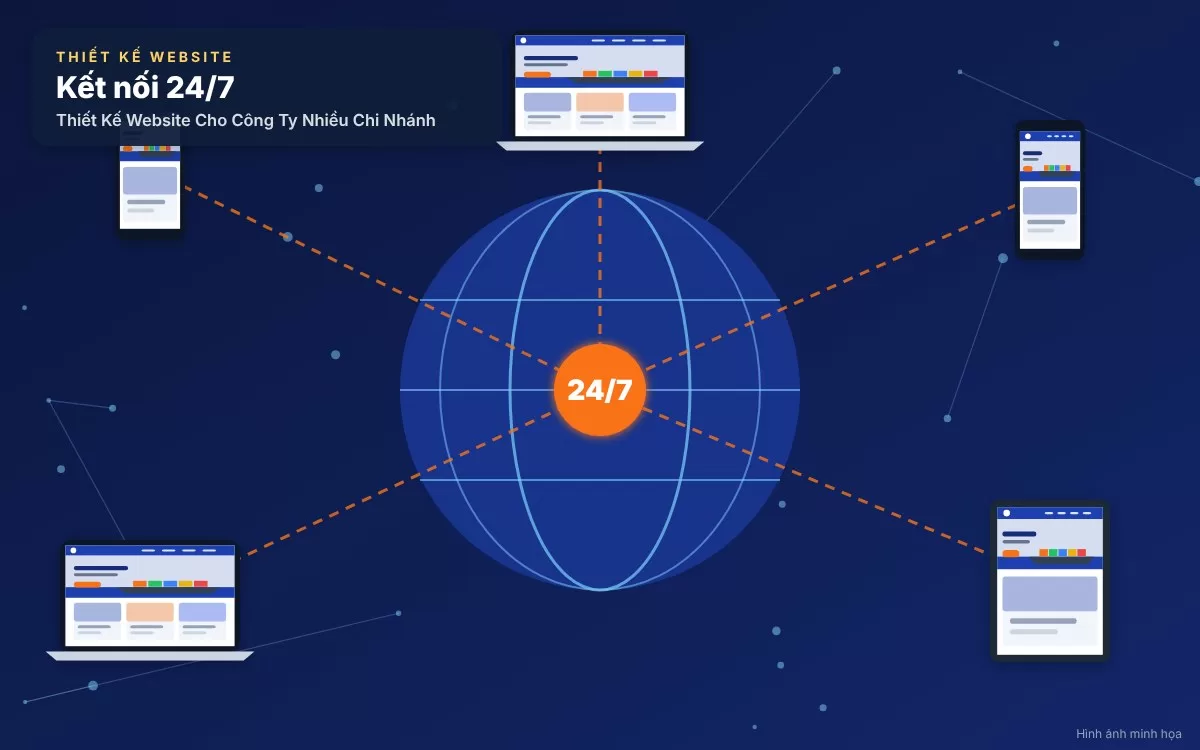 Hình ảnh cảnh báo các sai lầm phổ biến như làm quá nhiều website độc lập hoặc liệt kê địa chỉ dài dòng sơ sài