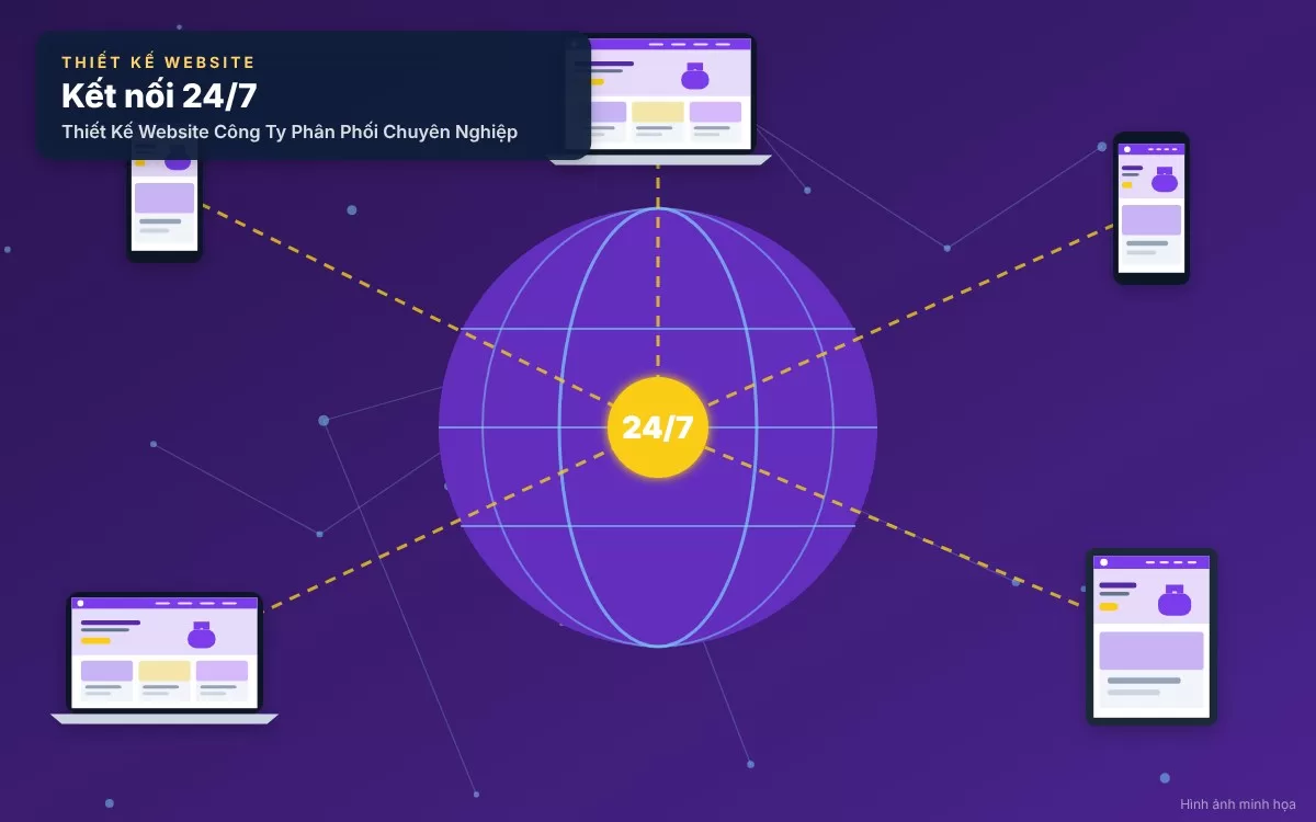 Tổng quan về giải pháp thiết kế website công ty phân phối chuyên nghiệp, quản lý đại lý và tối ưu chuỗi cung ứng B2B