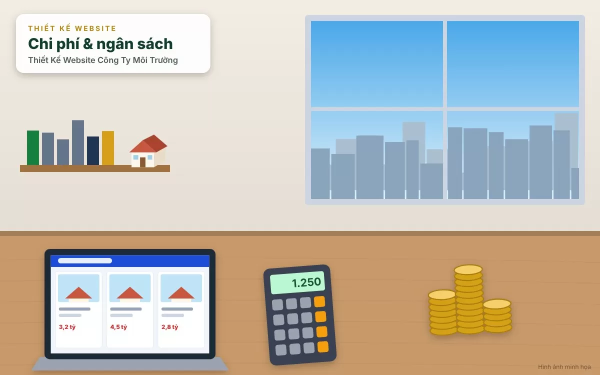Tổng quan về giải pháp thiết kế website công ty môi trường chuyên nghiệp, lan tỏa giá trị xanh và tối ưu đấu thầu B2B