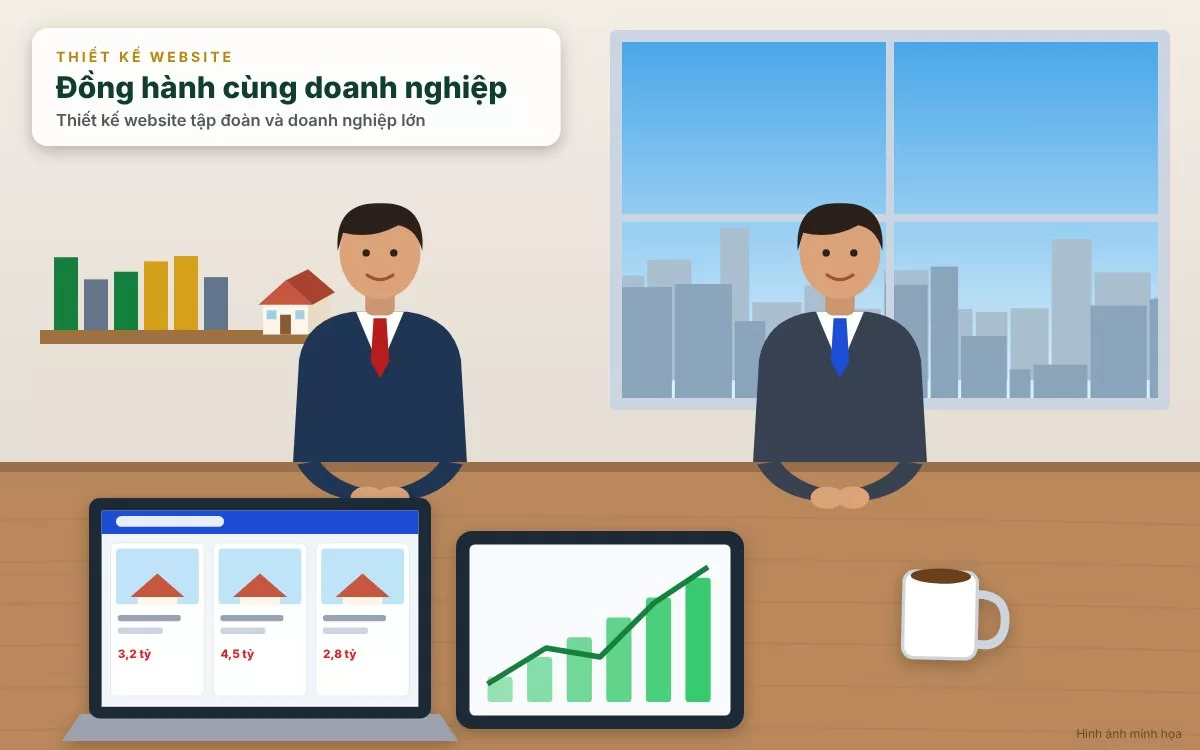 Website tập đoàn và doanh nghiệp lớn đòi hỏi kiến trúc hệ thống đa tầng và bảo mật tối đa