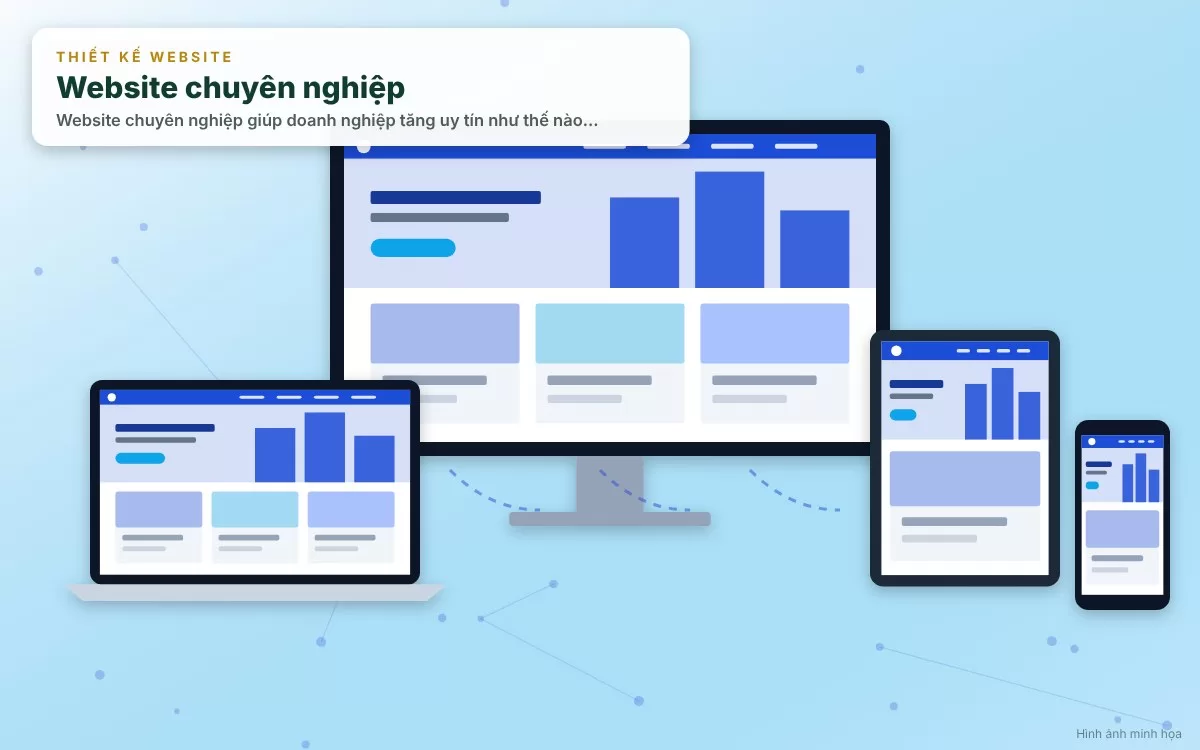 Sự khác biệt rõ rệt về mức độ tin cậy giữa doanh nghiệp có website chuyên nghiệp và không có website