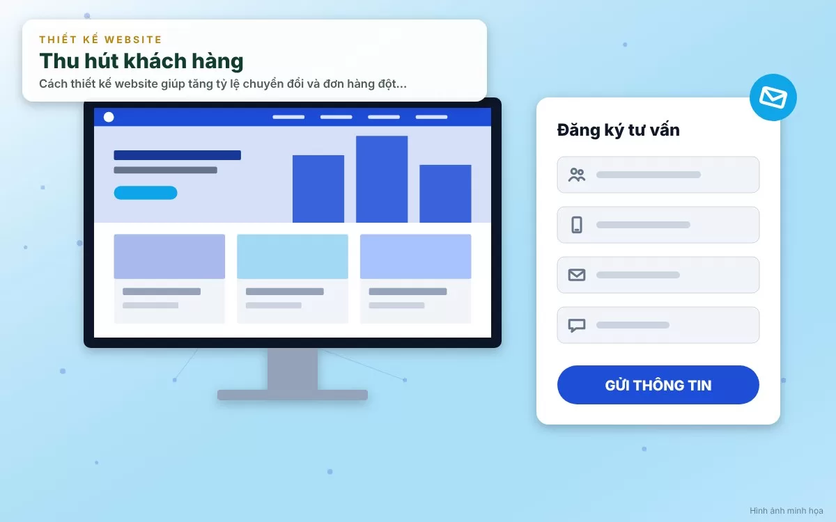 Thiết kế biểu mẫu đăng ký tư vấn tinh gọn giúp gia tăng lượng khách hàng tiềm năng thu về