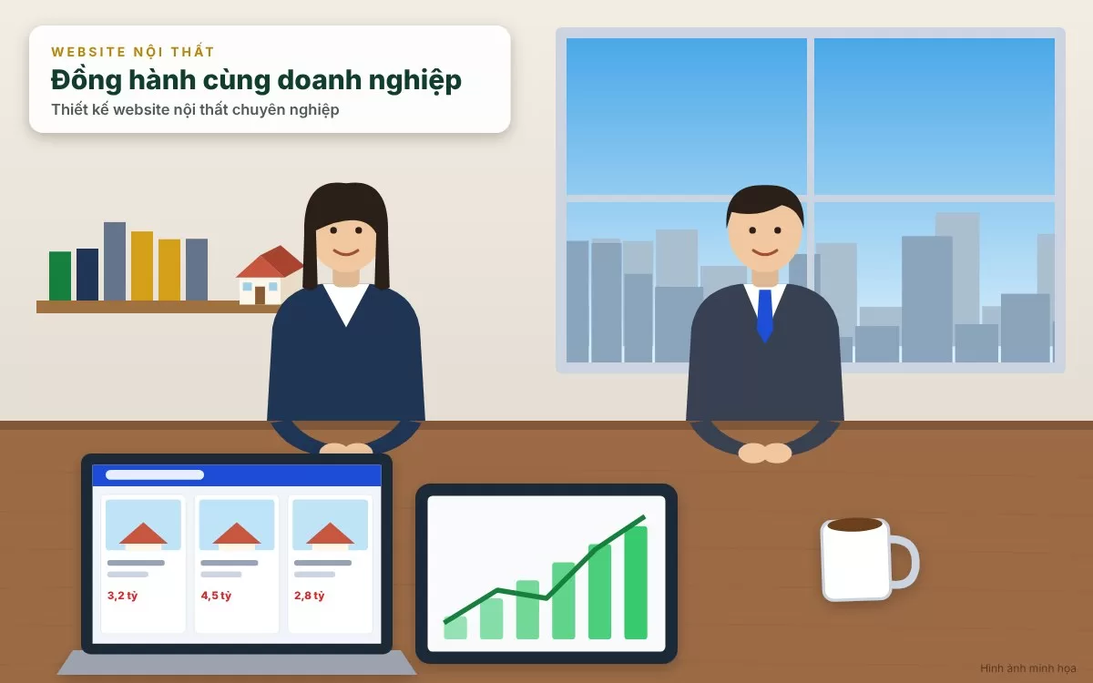 Website nội thất chuyên nghiệp với giao diện sang trọng tôn vinh không gian sống đẳng cấp