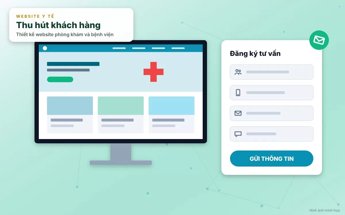 Hệ thống đặt lịch khám bệnh trực tuyến và hồ sơ đội ngũ bác sĩ chuyên khoa trên website y tế