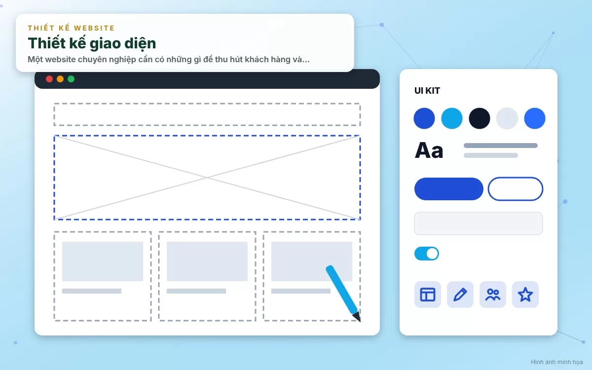 Giao diện website chuyên nghiệp, hiện đại và tương thích hoàn hảo trên mọi thiết bị di động