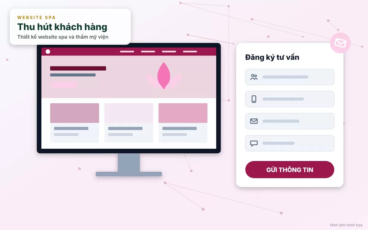 Website spa và thẩm mỹ viện chuyên nghiệp với giao diện sang trọng và hệ thống đặt lịch hẹn thông minh
