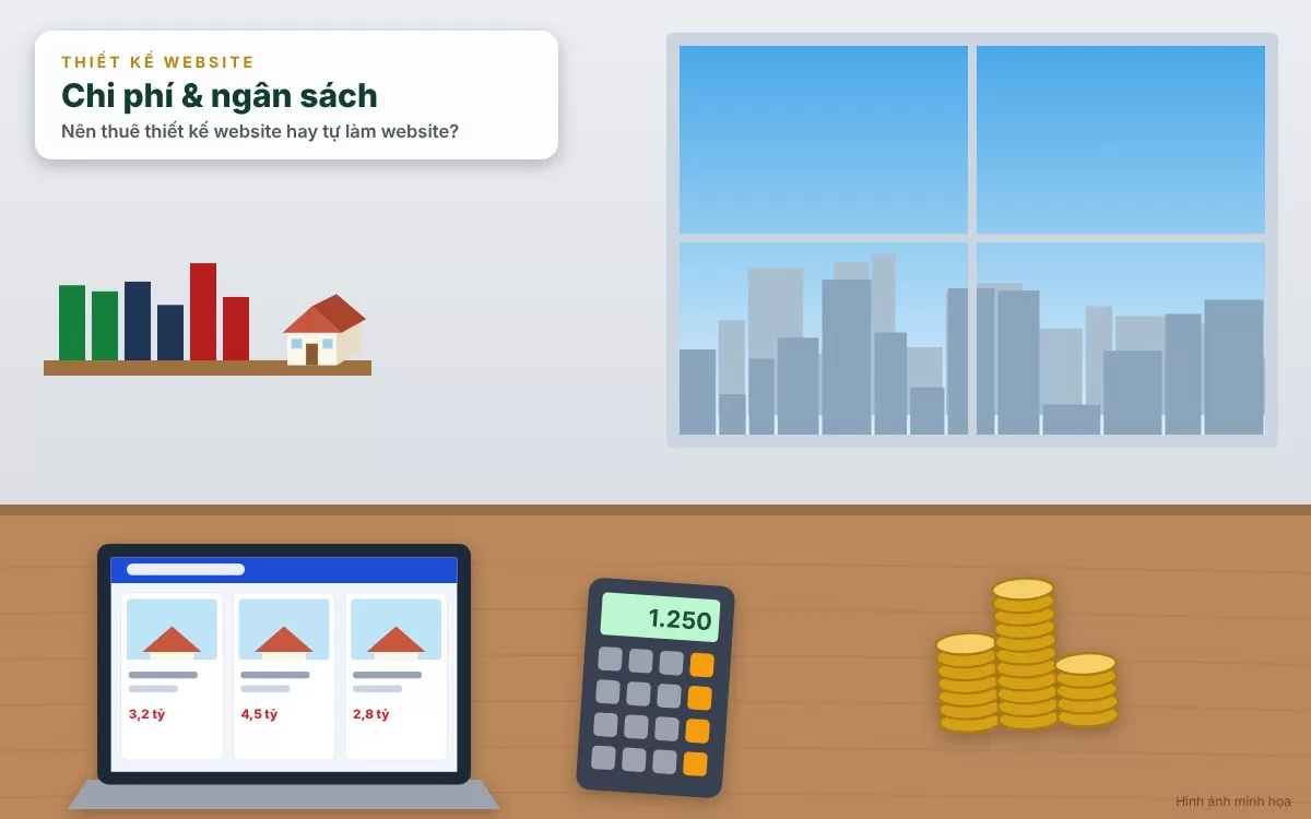 Cân nhắc kỹ lưỡng giữa ngân sách và mục tiêu kinh doanh để chọn giải pháp làm web phù hợp nhất